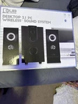 Qub Works Desk Top Speakers Wireless Sound System. Fixed Price $57.00.
