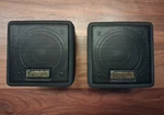 Cambridge Soundworks Microworks Speakers, Set Of 2 With Brackets. Fixed Price $25.00.