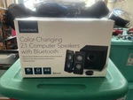 Insignia NS-5004BT 2.1 Bluetooth Lighted Speakers Black (3 Pieces). Fixed Price $55.00.