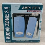Kinyo Audio Zone 2.0 Amplified Speaker System PS-107 Blue New Open Box. Fixed Price $19.99.