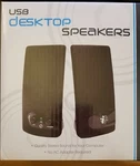 Nib - Sakar Usb Desktop Stereo Speakers Black W/headphone Jack. Fixed Price $9.99.