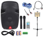 Rockville Bluetooth 12"RECHARGEABLE Ipad/iphone/laptop/tablet Pro Karaoke System. Fixed Price $270.80.