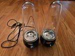 2 Round Led Dancing Water Music Speakers Fountain. Fixed Price $20.00.