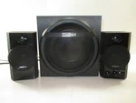 Insignia 2.1 Bluetooth Desktop Speaker System With Subwoofer Model NS-PSB4521. Fixed Price $195.00.