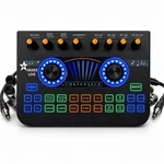 Audio Mixer Sound Card Live Streaming Podcast Dj Console Bluetooth Usb Interface. Fixed Price $44.95.