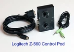 Replacement Control Pod Black Wired Remote Logitech Z-560 Computer Speakers Z560. Fixed Price $31.99.