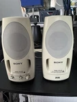 Sony Srs PC-41 Computer Speakers (may Need Diy Repair For Right). Fixed Price $30.00.