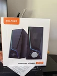 Nylavee "enjoy The Sound" Computer Speakers SK400 With Rgb Light Mode. Fixed Price $19.98.