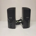 Philips SPA2200/17 Pc Computer Speakers Tested Working Stereo Audio. Fixed Price $20.99.