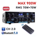 Home Audio Amplifier Bluetooth 5.0 Stereo Receiver Max 450W Power AK55. Fixed Price $26.99.