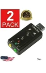 2X Mini Usb 2.0 7.1 Channel Audio Sound Card Adapter For Pc Laptop. Fixed Price $10.22.