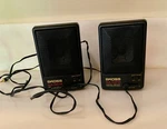 Rare - (2) Koss Sa 30M Portable Active Amplified Speakers W/ Bass + Treble Boost. Fixed Price $25.00.