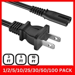 Prong Power Cord 3FT 5FT 10FT Standard 2-SLOT Cable Replacement. Fixed Price $74.99.