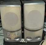 Creative Cambridge Soundworks Speaker System SBS52 W/plug Custom Pewter. Fixed Price $19.95.