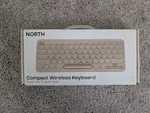 North Wireless Keyboard Compact Pebble Keys Cream + Gold Nib Open Box. Fixed Price $16.16.