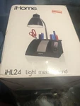 Ihome IHL24 Black-desk Lamp With Built-in Speaker New The Box. Fixed Price $20.00.