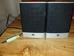 Jbl 2.0 Wired Computer Speakers 3.5MM Volume Control Black/silver. Fixed Price $10.00.