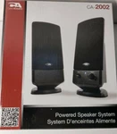 Cyber Acoustics CA-2002 Multimedia Desktop Computer Speakers. Fixed Price $15.00.