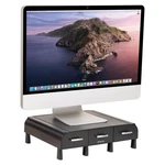 Mind Reader Monitor Stand, Laptop Riser, Desktop Organizer, 1 Pack, Black. Fixed Price $33.99.