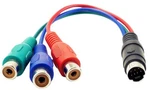 Component Yuv Rgb Female To 7-PIN Mini Din S-video Adapter Cable. Fixed Price $9.00.