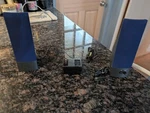 Ibm/lenovo Speakers Black/blue For Pc With Mini-din Connector And Power Supply. Fixed Price $5.00.