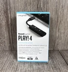 Creative Sound Blaster Play! 4 Usb-c External Stereo Card New Sealed. Fixed Price $39.97.