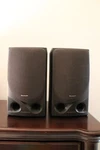 2 Sets Of Bookshelf Audio Speakers; Sharp CP-C555 & Rca RP-8593. Fixed Price $68.88.