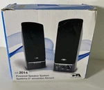 Cyber Acoustics CA-2014 Multimedia Desktop Computer Speakers Full Stereo Sound. Fixed Price $16.49.