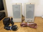 Appledesign Powered Computer Speakers M6082 Tested Working 1993 W/ Cords. Fixed Price $99.99.