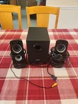 Logitech System Z323 - Black + Subwoofer /used/tested/works. Fixed Price $24.99.