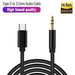 To Aux Cable Usb Type-c Male 3.5MM Cord Car Music Audio Adapter. Fixed Price $6.89.