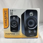 Creative Labs Inspire T10 E/f - Black 2.0 Speaker System. Fixed Price $50.00.