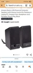 Amazonbasics U213 Computer Speakers For Desktop Laptop - Black. Fixed Price $30.00.