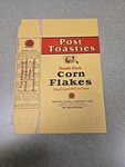 Post Toasties Double Thick Corn Flakes Cereal Box, Unused Factory Flat!!. Fixed Price $200.00.