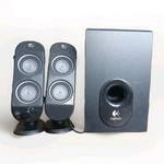 Logitech X-230 Subwoofer & Speakers Cords Works Perfectly. Fixed Price $37.00.