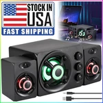 Wired Pc Speakers Surround Sound System Deep Bass 3.5MM Jack For Desktop Laptop. Fixed Price $25.99.
