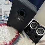 Logitech Z313 2.1 Speaker System Wired, Volume Control, Subwoofer, Black. Fixed Price $24.98.
