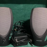 Harman Kardon 2.0 Wired Computer Speakers Set W/ Volume Control Pod Black. Fixed Price $50.00.