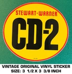 Stewart-warner CD-2 Vintage Original Vinyl Decal Sticker Instruments. Fixed Price $6.50.