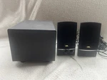 Cyber Acoustics Amplified Speaker System CA-3001 3PC 2.1 Performance B8391. Fixed Price $50.71.