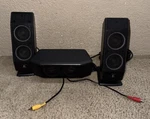 Logitech Surround Sound Wall Speakers Eagle Stand Lot Of 3 *tested* Free-ship. Fixed Price $34.99.