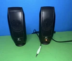 Logitech S-120 2.0 Channel Wired Computer Speakers Black 3.5MM Volume Control. Fixed Price $14.98.