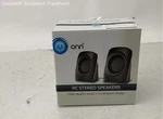 Onn Ona 18H0009 Pc Stereo Speakers - Open Box. Fixed Price $9.74.