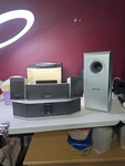 Panasonic Home Theater Speakers (left, Right, Center, Subwoofer) For SC-HT640W. Fixed Price $25.00.