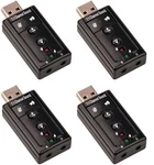 4X Usb 2.0 External 7.1 Channel Virtual Stereo 3.5MM Audio Sound Card Adapter. Fixed Price $8.89.