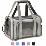 Pet Carrier For Large Cats Dogs Puppies Soft Sided Collapsible Grey Henkelion. Fixed Price $52.17.