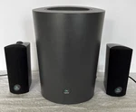 Logitech Soundman X2 Subwoofer And Satellite Speaker System 3 Piece Set Tested. Fixed Price $39.98.