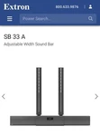 Extron 60-1737-12 Sb 33 55-65 Adjustable Width Sound Bar New In Box. Fixed Price $349.99.