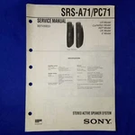 Sony SRS-A71 SRS-PC71 Service Manual Original Paper Oem Repair Guide Usa. Fixed Price $37.44.