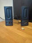 Genius SP-F350 Large Multimedia Computer Speakers. Fixed Price $15.00.